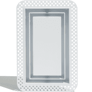 Fittes Flush Wall Vent [Lite+], Minimalist ABS Plastic HVAC Air Return Register Cover, Customizable Modern Increased Airflow Solution for Home or Ceiling, Pro Install – 6"x14" – Cotton White – 1 Pack