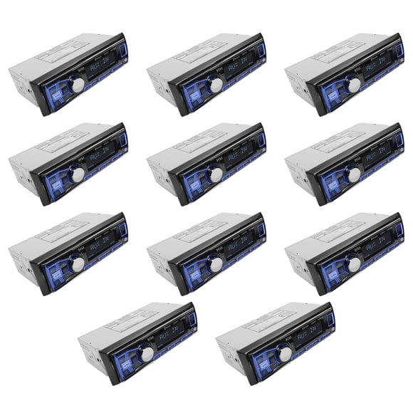 Boss 611UAB Single Din USB/SD AUX Bluetooth Radio Car Stereo Receiver (10 Pack)