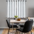 thumbnail image 1 of PiccoCasa 2 Panels Kitchen Linen Look Blackout Curtains Light Gray 52"x36", 1 of 7