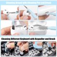 thumbnail image 3 of Djiypn Keyboard Cleaner Kit, Electronics Cleaning Kit with Retractable Big Brush, Portable 20-IN-1 Multi-Tools Kit for Phones, Tablet, Computer, PC, TV Camera Lens with 10ml Mist Spray (Blue), 3 of 9