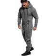thumbnail image 2 of LAICAIW Combinaison une-Pièce WUAI pour Homme à Capuche, Pyjama une Pièce à Fermeture Éclair, Combinaison de Jogging, Survêtement, Salopette, Barboteuse, 2 of 6