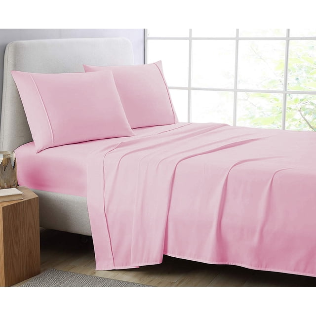 Cotton Metrics 4pc Sheet Set 600TC 100% Organic Cotton 4pc Bedding Set (Fitted sheet, Flat sheet, 2 Pillowcases) All Sizes & Colors