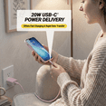 thumbnail image 2 of Scosche PowerVolt 20W Power Delivery Pink USB-C Fast Charger & 6FT USB-C Braided Cable SH20CC6C7-SP, 2 of 7