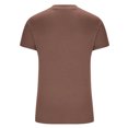 thumbnail image 4 of Yuyuzo Hauts de Sortie pour Femmes T-Shirts à Manches Courtes Col Ras du Cou Extensibles Ajustés T-Shirts Basiques Haut, 4 of 7