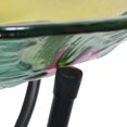 thumbnail image 3 of Angelo Décor 23.3-inch tall Flamingo Glass Birdbath with Metal Stand, 3 of 8