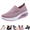 Pink, variant on longantii Orthopedic Dress Shoes for Women Arch Support Slip on Non Slip Tennis Shoes Lightweight Knitted Mesh Stretch Walking Shoes Soft 2026 New Orthopedic Shoes Black