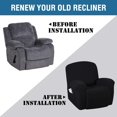 thumbnail image 3 of Super Stretch Recliner Couch Covers Chair Cover Form Fitted Non Slip Reclining Slipcovers for Standard Large Recliner, Soft Thick, 3 of 7