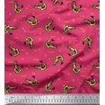 thumbnail image 1 of Soimoi Cotton Duck Fabric Circle,Dot & Prawns Ocean Printed Fabric 1 Yard 56 Inch Wide, 1 of 4