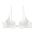 thumbnail image 1 of CHUANK Front Closure Push Up Bra Criss-Cross Back Thick Padded Add 2 Cup Plunge Seamless Racerback Underwire Bras Purple 75B, 1 of 2