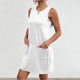 thumbnail image 3 of FAIWAD Robes d'Été pour Femmes 2024 Décontractées Sans Manches Robe Débardeur d'Été avec Poches Robe Mini Bohème de Plage, 3 of 7