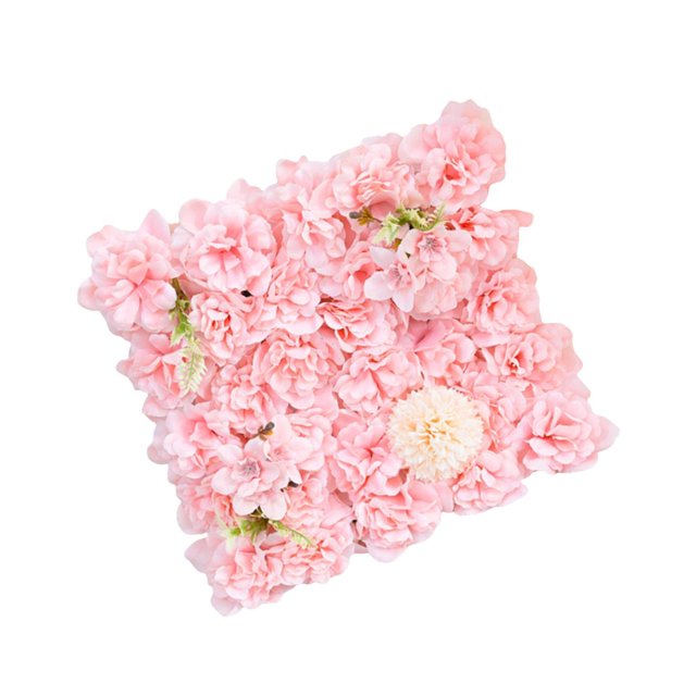 38x38cm Artificial Flower Wall Panel Silk decor panel Rose for Wedding Decor Pink