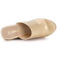 thumbnail image 4 of BLISSFUL STEP Women's Slip-On Platform Wedge Heel Wedge Sandals, 4 of 7