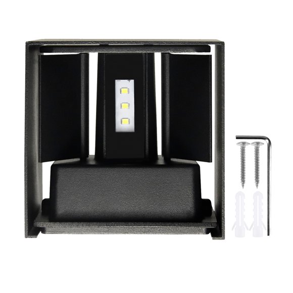 amdohai Practical Outdoor Wall Sconce Aluminum IP65 Waterproof Adjustable Light Angle