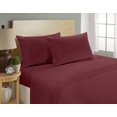 thumbnail image 1 of Home Sweet Home London 1800 Series - Microfiber Deep Pocket Twin Bed Sheets Set (Burgundy), 1 of 2