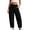 Black, variant on Nfurl Barrel Sweatpants Women Casual Drawstring Elastic Waist Wide Leg Baggy Sweatpant with Pockets Comfy Lounge Pants Fall Winter Sweat Pants Black,L