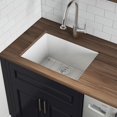 thumbnail image 4 of Rovati USA RVL2420WH Évier de Cuisine à Bol Unique Incrusté et Inclinable 24 Pouces - Blanc, 4 of 4