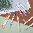 thumbnail image 4 of Ballpoint Pen 10Pcs Erasable Highlighters 10 Color Changing Highlighter Pens Double Tip Highlighters No Bleeding Highlighter Markers Smooth Writing Book Journaling for Planner Canvas Paint 10Ml Gel P, 4 of 9