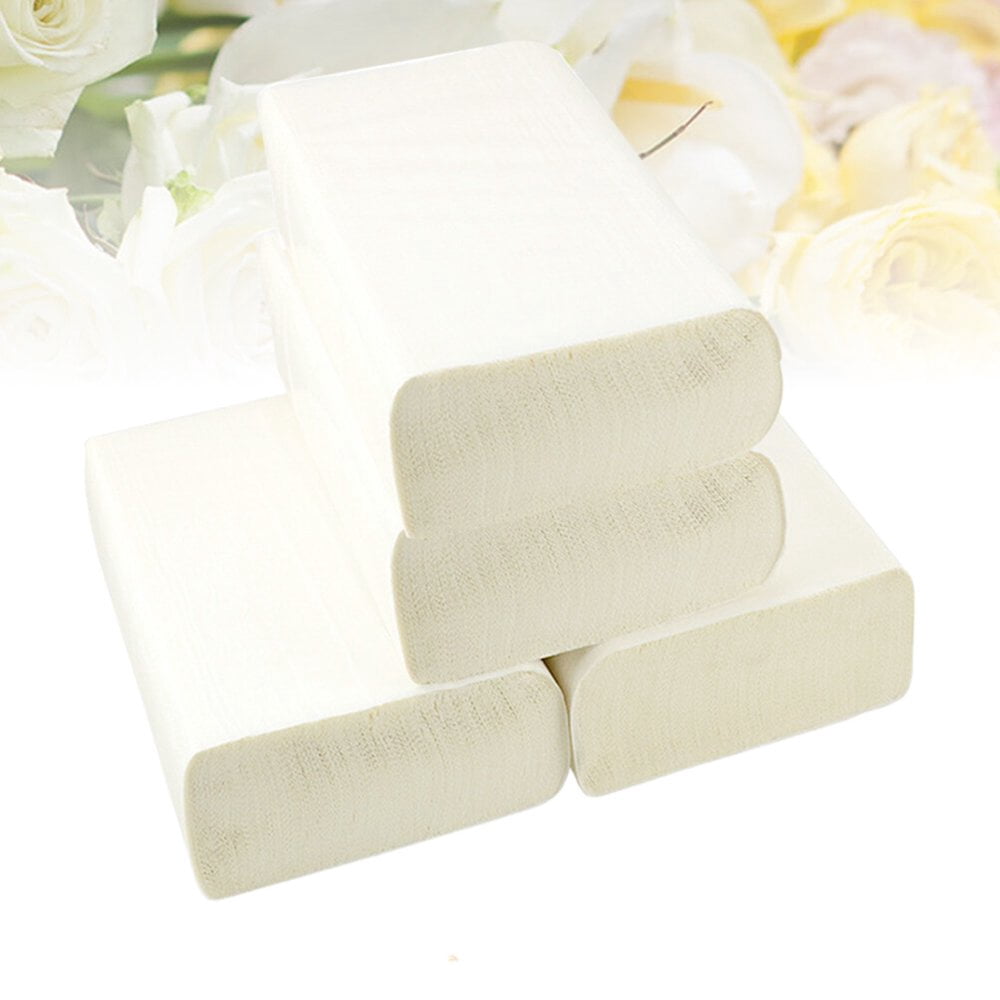 LEEYNEER Paper towels 4 Rolls Thicken Paper Towels Wipe Hands Paper Useful Kitchen Oil-absorbing Paper Practical Toilet Paper for Home Office Hotel