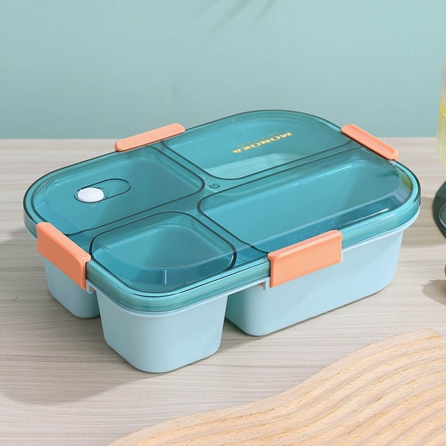TIMIFIS Bento Box Lunch Box for Office Workers Microwave Oven Heating Special Bento Box Partition Type with Rice Lunch Box Fresh-Keeping Box Food Grade Lunch Box