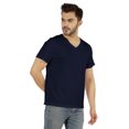 thumbnail image 3 of Inkmeso Men's V-neck Basic Tshirt Short Sleeve Solid Regular Fit Cotton Tee, 3 of 7