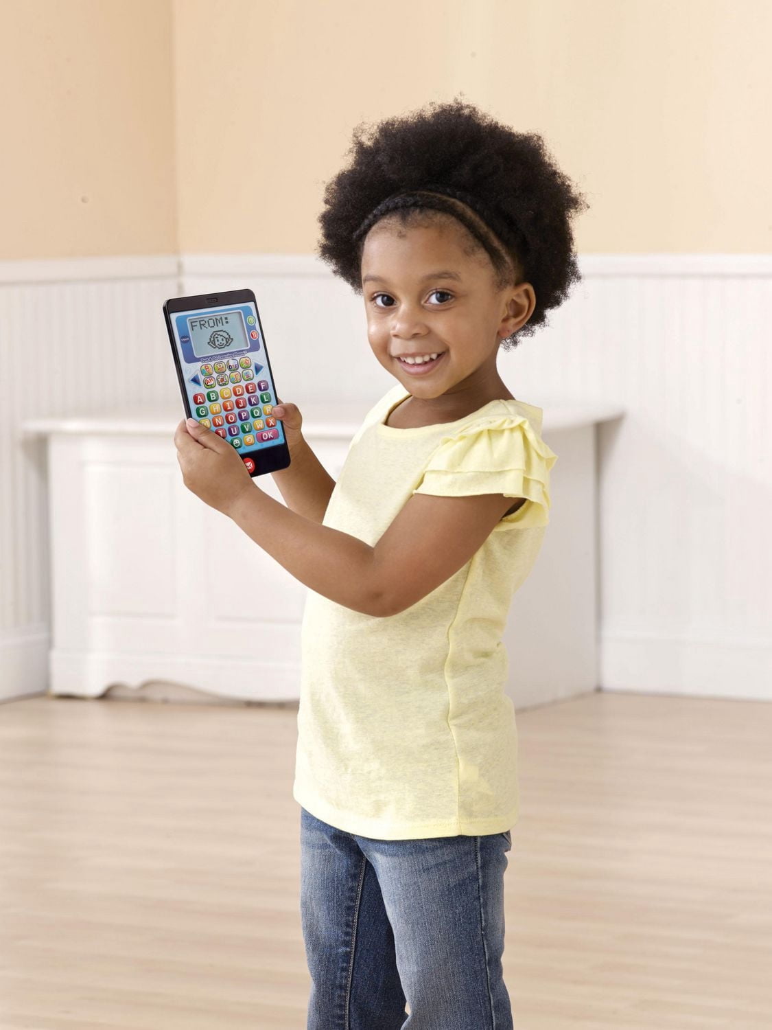 VTech Téléphone éducatif V.tab kid A,B,C - Jouet éducatif pour tout-petits - Version anglaise,