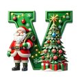thumbnail image 2 of LSLJS 26 Letters Christmas Tree Decoration Pendant Christmas Tree Ornaments Personalized DIY Christmas Ornaments Christmas Decorations Xmas Tree Hanging Decor Christmas Ornaments, 2 of 5