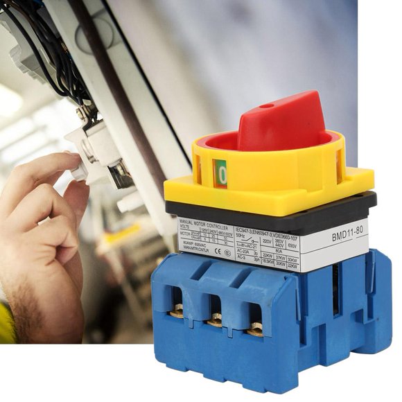3 Poles, 3 Phases 3NO Circuit Breaker, Manual Reset Switch, 70×80×115mm Other Fields For Machine Tools Textiles Machinery
