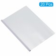 thumbnail image 3 of Unique Bargains Clear Report Covers with Sliding Bar, 10mm 75 Sheets Capacity, White, 20Pack, 3 of 6