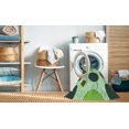 thumbnail image 2 of Ahgly Company Machine Washable Indoor Square Transitional Light Green Area Rugs, 4' Square, 2 of 7