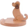 thumbnail image 1 of Wooden Phone Holder, Cute Dog, 1 of 5