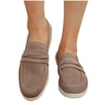 thumbnail image 4 of Xfvqtps Mocassins Décontractés pour Femmes à Enfiler Chaussures Plates Confortables Automne Respirantes Bout Rond Mocassins avec Semelle Intérieure Coussinée Chaussures de Marche Légères Kaki, 4 of 9