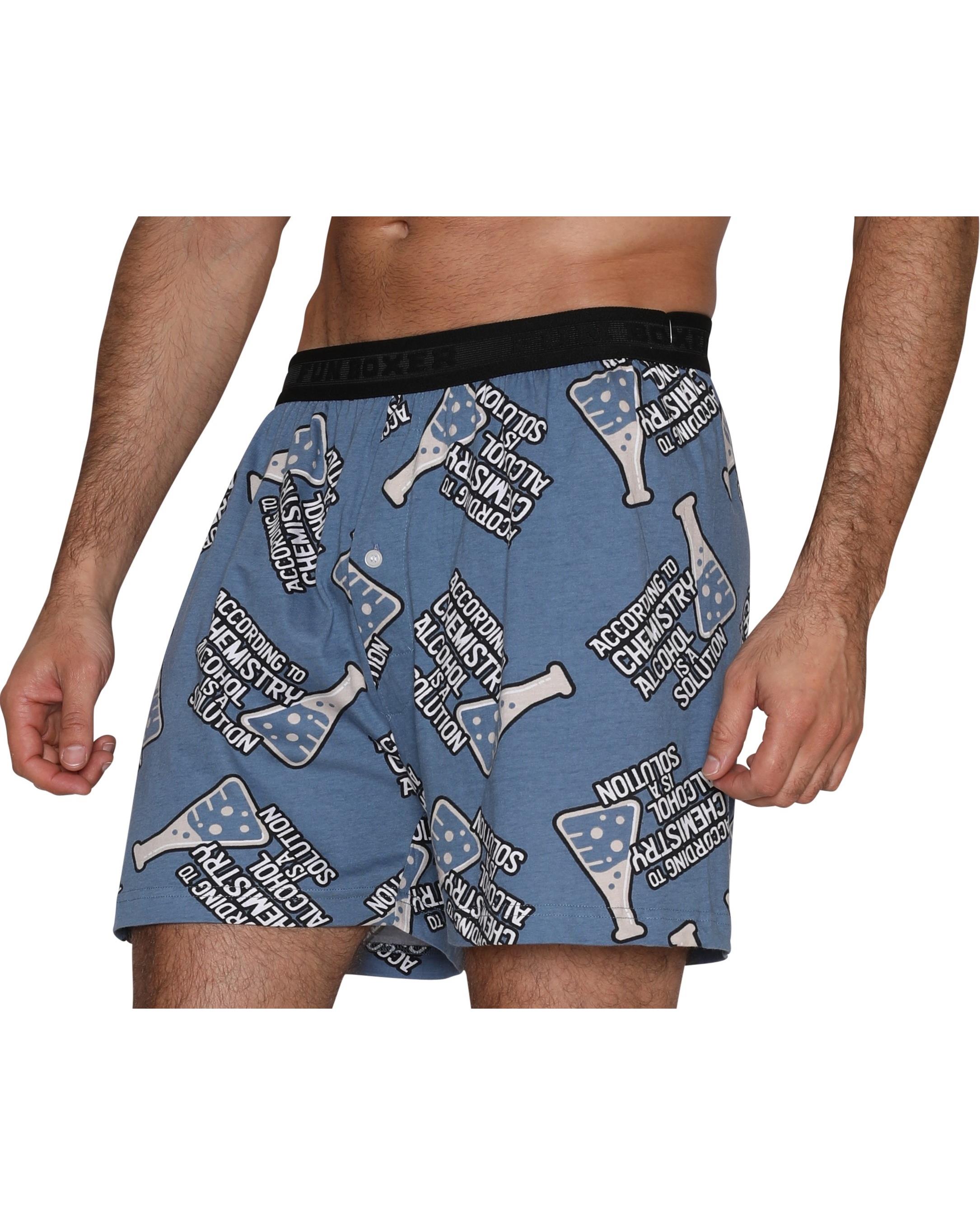 Men's' Underwear Fun Print Briefs Adult Boxer Shorts