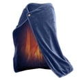thumbnail image 1 of USB Powered Heated Shawl and Flannel Blanket Portable Warming Wrap with Adjustable Temperature for Indoor Outdoor Use, 1 of 6