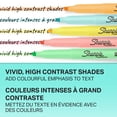 thumbnail image 4 of Surligneurs de poche Sharpie, pointe biseautée fine, couleurs pastel douces, 6 unités, 4 of 9