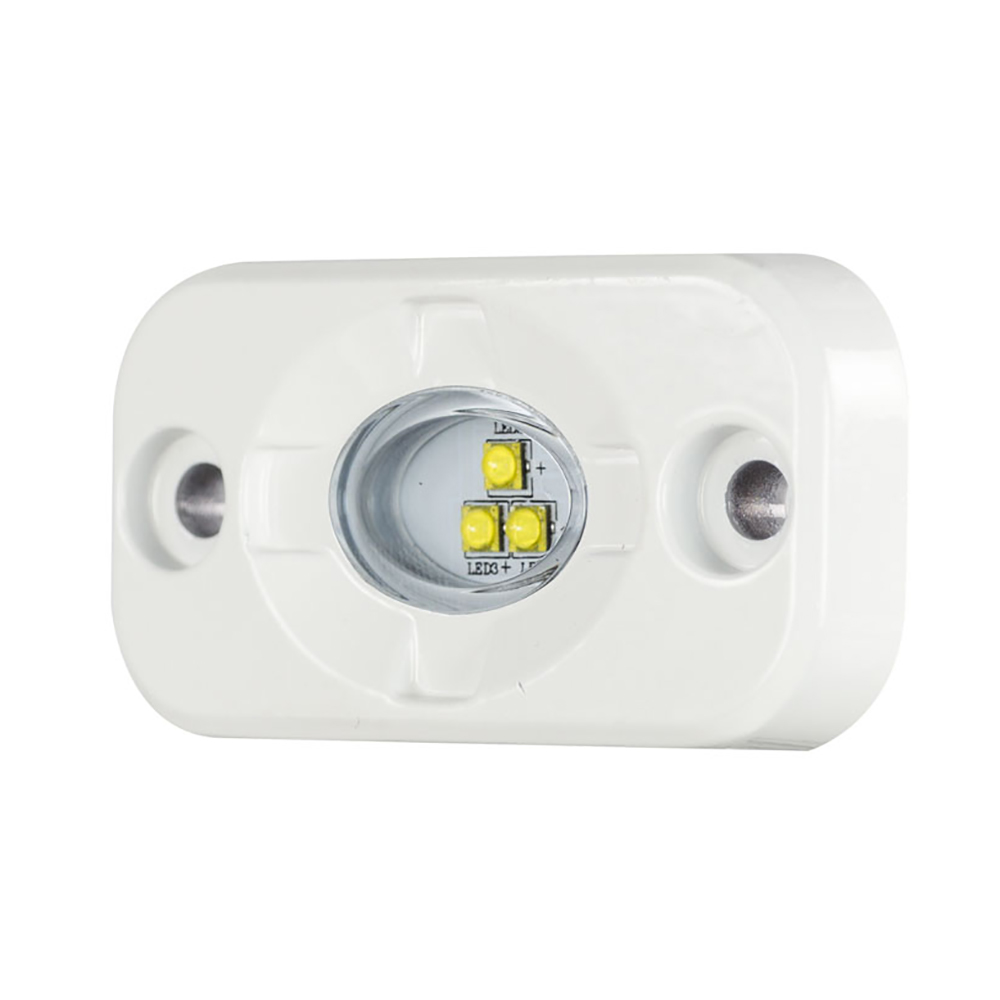 HEISE LED Lighting Systems HE-ML1 HEISE Marine Auxiliary Accent Lighting Pod - 1.5" x 3" - White/White