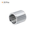 thumbnail image 3 of Unique Bargains Round Coupling Nut M10x1mm 15mm Threaded Sleeve Connector Rod Bar Stud Tube 20 Pack, 3 of 4