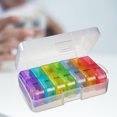 thumbnail image 2 of 2 Pcs Pill Organizer Weekly Travel Pill Box Compartment Pill Organizer Portable 7 Day Pill Case, 2 of 9