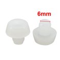 thumbnail image 2 of Unique Bargains 20 Pcs Capuchons Ronds en Caoutchouc Blancs de 6 mm pour Fiche, Chaise, Table, Meubles, Protège-Capuchons de Pieds, 2 of 2