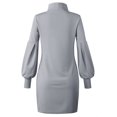 thumbnail image 4 of Fridja Robe Chandail à Col Roulé pour Femmes, Chandail à Manches Longues pour Dames, Mini Robes, 4 of 6