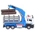 thumbnail image 2 of Modèle de Tracteur à Bois, Jouet Camion de Bûcheron 1:32 au Design Vif pour Enfants Bleu, 2 of 8
