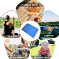 thumbnail image 5 of Outdoor camping mat waterproof and convenient foldable picnic mat lawn moisture-proof mat polyester plaid beach mat-Easily Fits into Small Bag, Washable Quick Dry Compact Beach Mat, 5 of 5