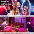 thumbnail image 2 of LED Light Strip, Color Changing Led Lights 21.3ft/6.5m SMD 5050 RGB Strips Lights with Bluetooth and Remote Controller Sync to Music Apply for Bedroom, Party and Home Decoration, 2 of 7
