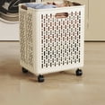 thumbnail image 1 of Dvkptbk Panier à Linge Pliable avec Roues et Poignée, Panier à Linge Pliable en Plastique, Panier de Rangement Polyvalent et Portable pour Vêtements Sales, Panier de Rangement pour Jouets, 1 of 6