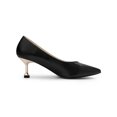 thumbnail image 3 of BLISSFUL STEP Women's Pointed Toe Low Kitten Heels Pumps, 3 of 7