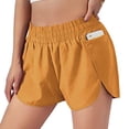 thumbnail image 2 of XZNGL Women Solid Running Shorts Sport Pant Elastic Waist Active Workout Pocket Shorts, 2 of 8