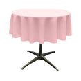 thumbnail image 1 of LA Linen TCpop58R-PinkLgtP37 Polyester Poplin Tablecloth, Light Pink - 58 in. Round, 1 of 1