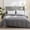 Gray #3, variant on Skimsklo Washed Cotton Quilt Cover Set for Dorm Bed 173X229Cm | Soft Breathable Double-Sided Bedding Cover for Students - Reversible Comforter Cover for Home Bedroom Decor, Twin Full Size, Fade Resi