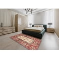 thumbnail image 4 of Ahgly Company Indoor Rectangle Abstract Fire Brick Red Oriental Area Rugs, 2' x 4', 4 of 6