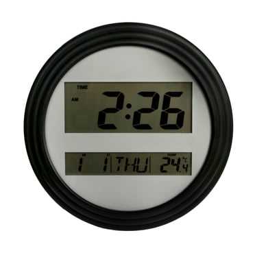 Home Trends Horloge murale numérique noire