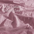 thumbnail image 4 of Swift Home Moselle Ensemble housse de couette texturée 100 % coton, Lit simple, Rose poudré, 4 of 7